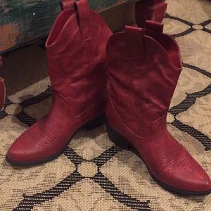 Pierre Dumas Red Cowgirl Boots